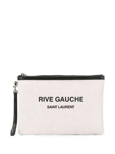 Saint Laurent клатч с принтом Rive Gauche 5813699J58D