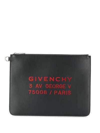 Givenchy клатч с принтом и логотипом BK600JK0PD