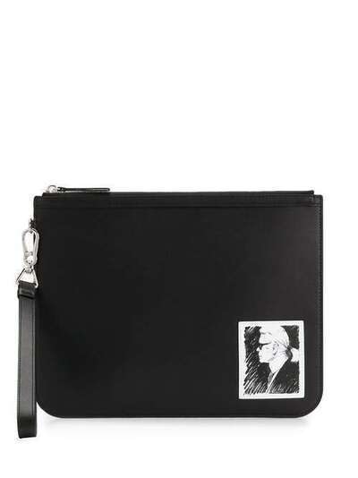 Karl Lagerfeld клатч с принтом 200W3205999