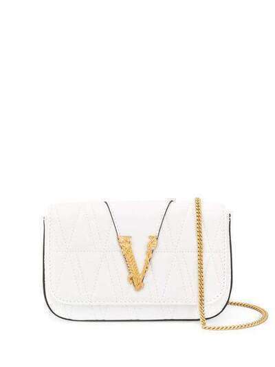 Versace стеганая сумка на плечо Virtus DBFH209DNATR4