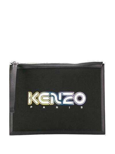 Kenzo клатч с нашивкой-логотипом FA52PM402F01