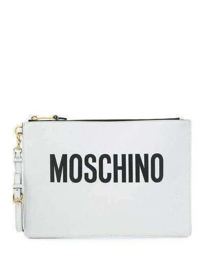 Moschino logo clutch A84168001