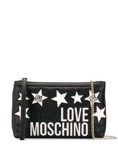 Love Moschino сумка на плечо с аппликацией JC4085PP1ALM0