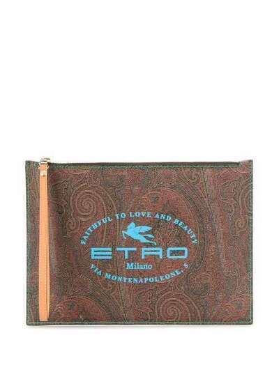 Etro клатч с логотипом 1H7792186