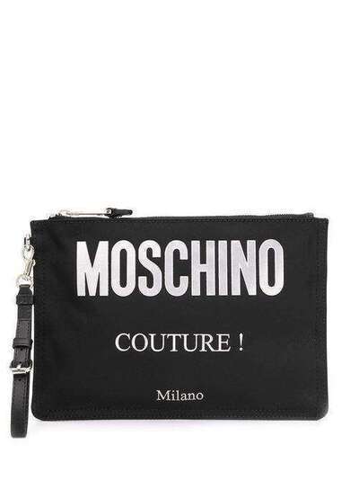 Moschino клатч с логотипом B84078205