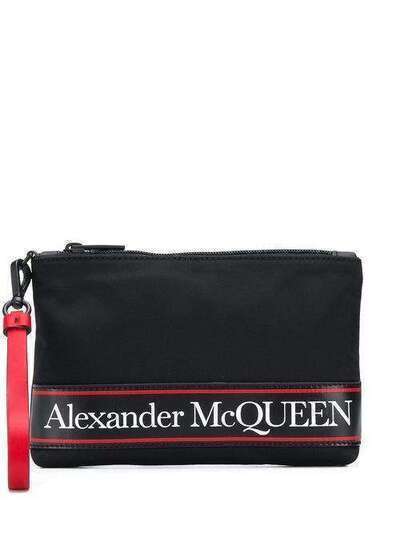Alexander McQueen клатч на молнии с логотипом 610844HV27B