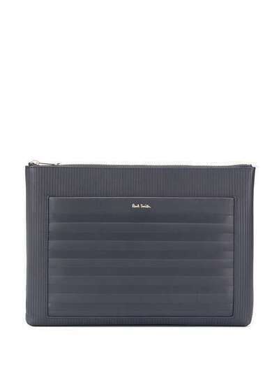Paul Smith ribbed branded clutch bag M1A6290AEMBOS