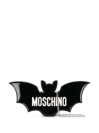 Moschino клатч в форме летучей мыши с логотипом A74788005