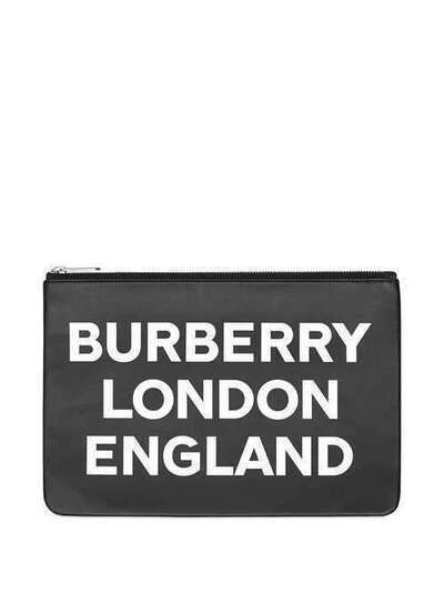 Burberry клатч на молнии с логотипом 8015695