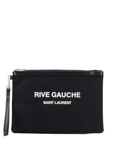 Saint Laurent клатч с принтом логотипа 58136996NAD