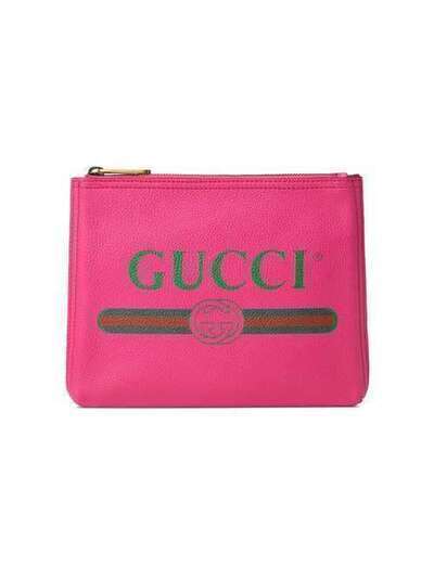 Gucci клатч с принтом логотипа 4956650GCAT