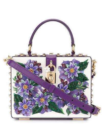 Dolce & Gabbana сумка Dolce Box с цветочной аппликацией BB5970AX029
