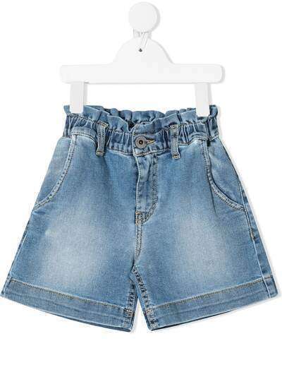 MSGM Kids джинсовые шорты с эластичным поясом