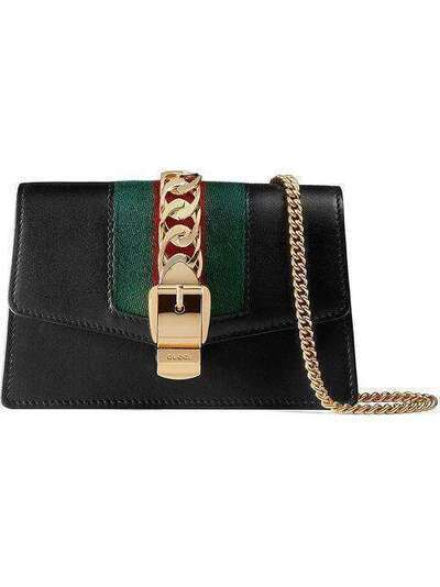 Gucci мини-сумка 'Sylvie' на цепочке 494646CWLSG