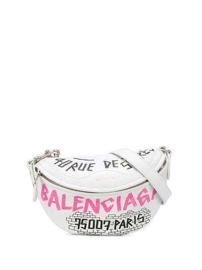 Balenciaga поясная сумка с графичным принтом 56551006I1U