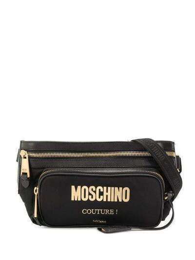 Moschino поясная сумка с логотипом B77088205