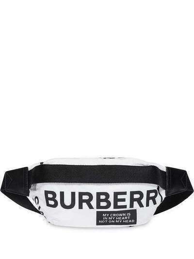 Burberry поясная сумка среднего размера с логотипом 8015143