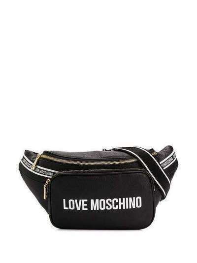 Love Moschino поясная сумка с логотипом и полосками JC4059PP1ALJ1