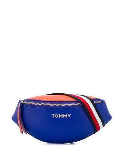 Tommy Hilfiger поясная сумка с металлическим логотипом AW0AW07044