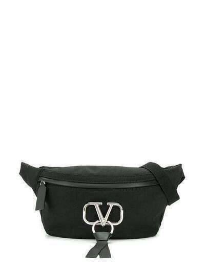 Valentino Garavani поясная сумка с логотипом VRing SY2B0842CMV