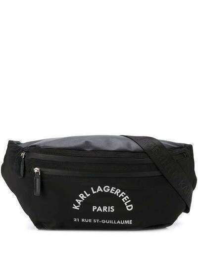 Karl Lagerfeld поясная сумка Rue St. Guillaume с логотипом 201W3223999
