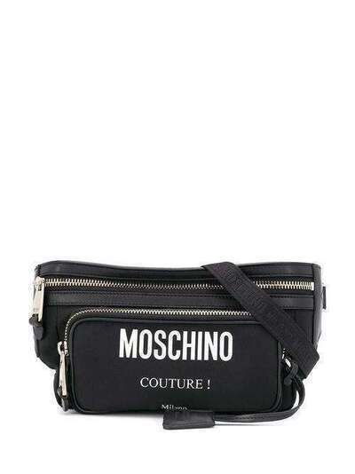 Moschino поясная сумка с логотипом A77038201