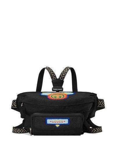 Gucci поясная сумка с нашивкой логотипа 5368429W5CX