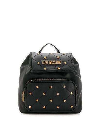 Love Moschino стеганый рюкзак с заклепками JC4096PP1ALP0
