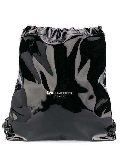 Saint Laurent рюкзак с кулиской и логотипом 553919HYX2E