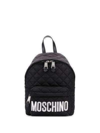 Moschino стеганый рюкзак с логотипом B76088201