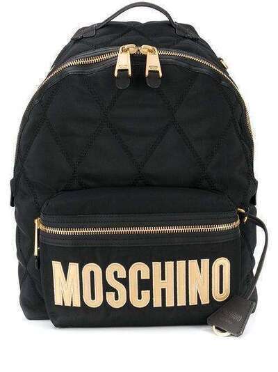 Moschino стеганый рюкзак с логотипом B76038205