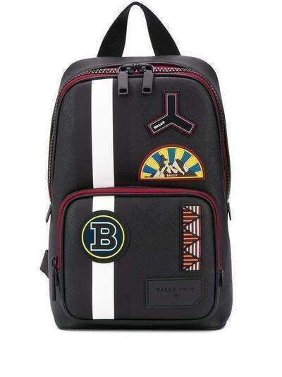 Bally рюкзак с вышитым логотипом и нашивками 6231863