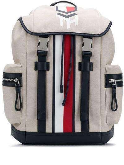 Tommy Hilfiger парусиновый рюкзак с контрастными полосками и логотипом AM0AM05837