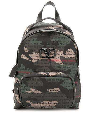 Valentino Garavani камуфляжный рюкзак с логотипом VLogo TY2B0887XAL