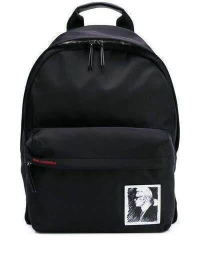 Karl Lagerfeld рюкзак с нашивкой-логотипом 201W3123999