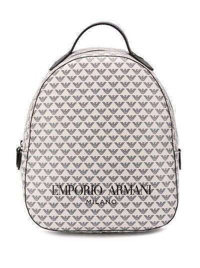 Emporio Armani logo print backpack Y3L024YFG6E