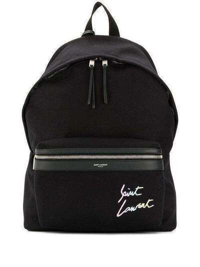 Saint Laurent рюкзак с вышивкой логотипа 53496896N26