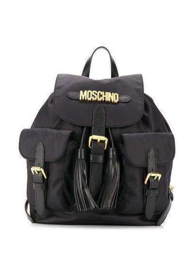 Moschino рюкзак с логотипом и кисточками B76018202