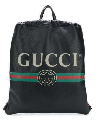 Gucci рюкзак с застежкой на шнурке и принтом 'Gucci' 4954770GCBT