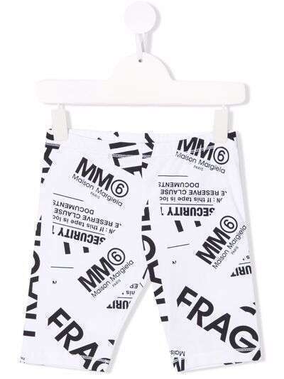 MM6 Maison Margiela Kids облегающие шорты с логотипом