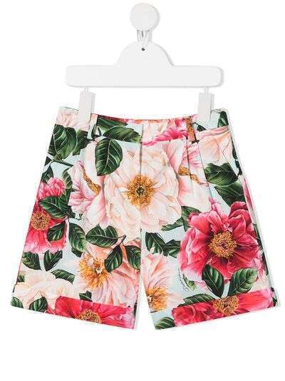 Dolce & Gabbana Kids шорты с цветочным принтом