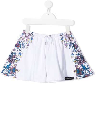 Givenchy Kids шорты с цветочным принтом