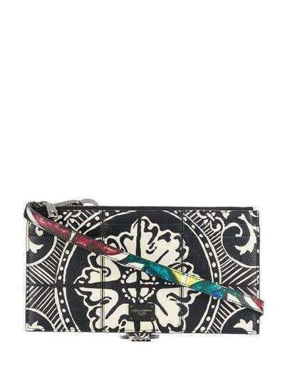 Dolce & Gabbana мини-сумка с принтом Maiolica BP2582AX560