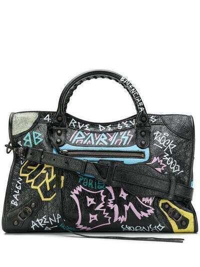 Balenciaga сумка 'Classic City' с принтом граффити 5055500FE1T