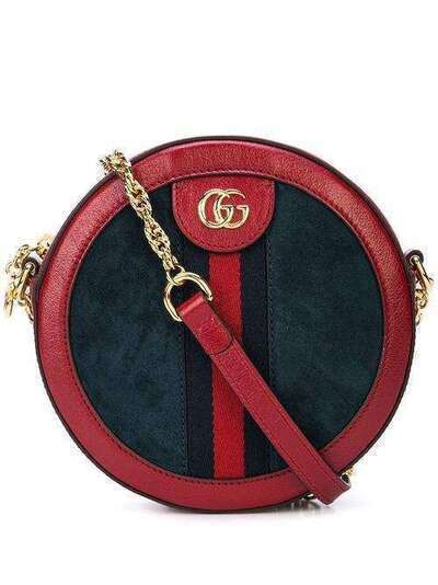 Gucci круглая мини-сумка на плечо 'Ophidia' 5506180KCFB