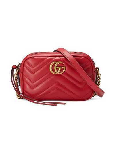 Gucci стеганая мини-сумка 'GG Marmont' 448065DTD1T