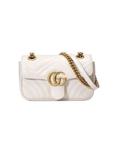Gucci стеганая мини-сумка 'GG Marmont' 446744DTDIT