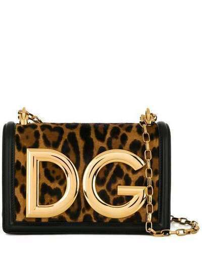 Dolce & Gabbana леопардовая сумка на плечо DG Girls BB6498AZ391