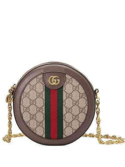Gucci мини-сумка на плечо 'Ophidia' с узором GG 55061896I3B