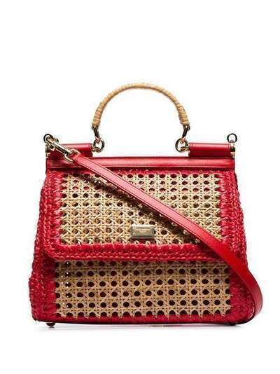 Dolce & Gabbana сумка на плечо Sicily из рафии BB6002AZ436